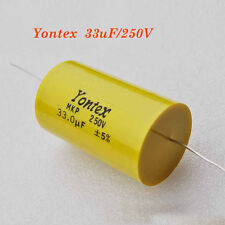 2PCS para yontex 250V 33uF Crossover Divisor De Altavoz de Audio Condensador de polaridad no