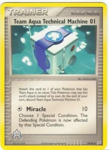 (pok-MA-079) Equipo Aqua Technical Machine # 1 (U) Tarjeta Pokémon # 79 - Imagen 1 de 1