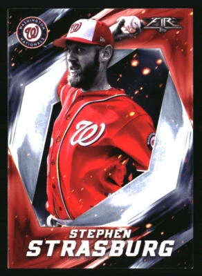 Stephen Strasburg 2017 Topps Fire #93 BASEBALL Card - Image 1 of 2