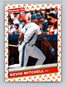 2021 Donruss On Fire Parallel /75 Kevin Mitchell #214 NY Mets