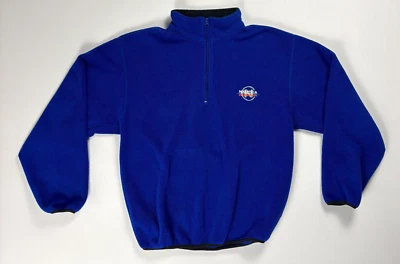 Chaqueta polar vintage Nautica Competition para hombre 1/4 cremallera azul talla M suéter Nautech Foto 1 de 4