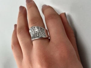 Diamantring 3,5ct, Princess WG750/000 Luxus4you ID: 8506 - Bild 1 von 6