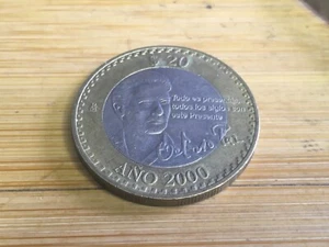 2000 MEXICO 20 PESOS - AU/UNC - Excellent Vintage Coin - Lot #1101E - Picture 1 of 2