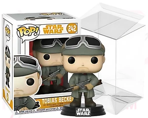Star Wars Funko POP Solo A Star Wars Story 242 Tobias Beckett gewölbter SCHUTZ - Bild 1 von 11