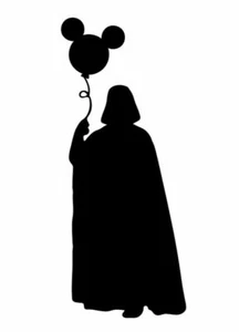 Calcomanía de vinilo globo globo Darth Vader tamaño y elección de color - Imagen 1 de 6