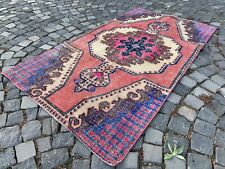 Wool rug, Area rug, Vintage rug, Turkish rug, Bohemian rug,3,4 x 6,1 ft