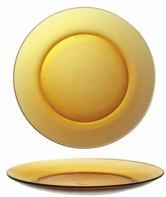 DURALEX LYS AMBER tempered glass dinner plates 23.5cm box of 6 - Image 1 of 3