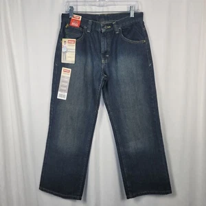 Boy's Wrangler Five Star Straight Leg Jeans Boy's Size 14 Husky Adjustable Waist - Picture 1 of 11