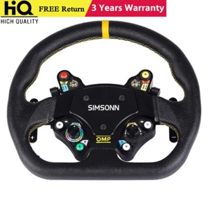 SIMSONN D-Shaped Steering Wheel Racing Wheel Compatible G29 for Logitech T300 - Picture 1 of 5