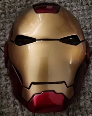 Marvel Disguise Iron Man Plastic Halloween Mask Superhero Costume Avengers 2010 - Image 1 of 4