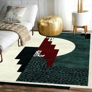 Rug |  Hand Tufted Rug 100% Wool Rug Soft Area Rug Thick Carpet Rug 5x8 Rug 9x12 - Picture 1 of 5
