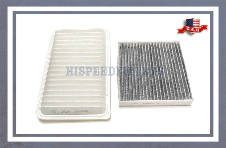 Engine & Carbon Cabin Air Filter For Toyota Highlander 2008-2013 Camry 2007-11  - Image 1 of 1