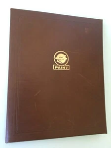 Carpeta vintage de presentación/vendedor de cuero de pintura automotriz CALIDAD ACME - Imagen 1 de 4