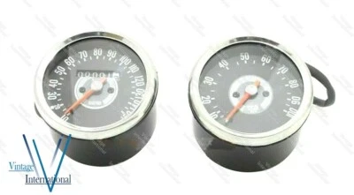 Smith Kopie Tachometer Paar 150Mph Grau Für Triumph Norton BSA @ US - Bild 1 von 3