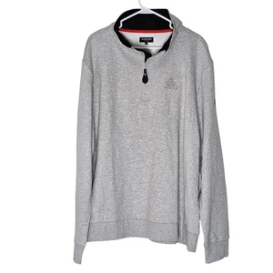 Cunard Cruise Unisex 1/4 Zip Size XXL Pullover Sweatshirt Jumper Grey Queen - Picture 1 of 6