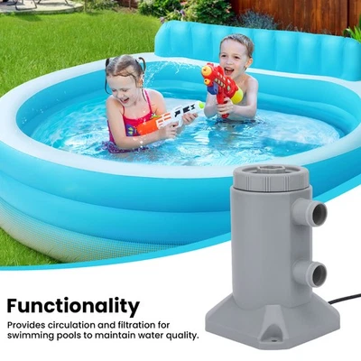 US 120V Pool Filter Pump Cartridge Above Ground Pool Vacuum Cleaner Tool For - Image 1 of 4