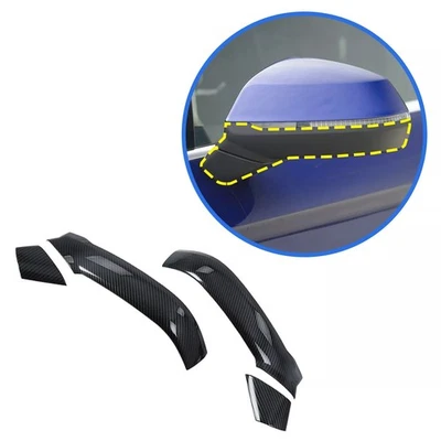 Espejo retrovisor lateral rayas fibra carbono para Audi Q5 SQ5 2018-2022 Foto 1 de 4