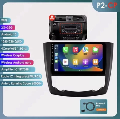 Autoradio Android 14 Para Renault Kadjar 2015-2019 Carplay Inalámbrico Wifi RDS - Imagen 1 de 4