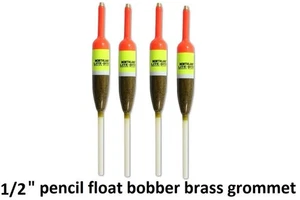 1/2" Pencil Slip Bobber Float NORTHLAND Angeln Lite Bite MESSING Öse Menge x 4 - Bild 1 von 1