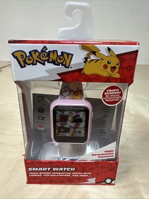 Pokémon Interactive Touchscreen Smart Watch Pink NEW - Image 1 of 4