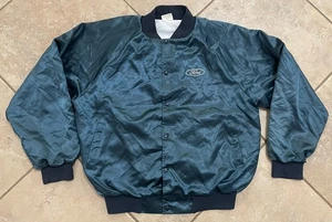 Ford Vintage Satin Jacket Auburn Sportswear Embroidered Blue Men’s XL Bomber - Picture 1 of 13