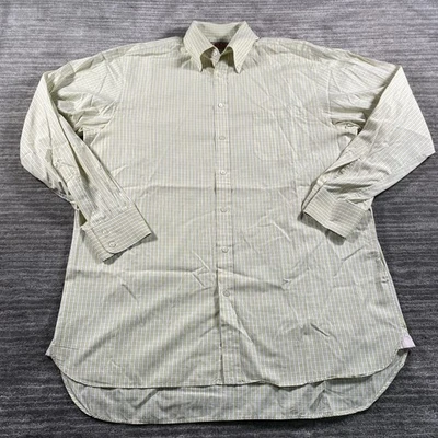 Camisa de vestir Thomas rosa para hombre 16,5/35 amarillo azul cuadros dos pliegues años 170 Irlanda Foto 1 de 4