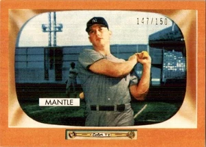2021 Topps X Mickey Mantle Collection 1955 Bowman Orange Parallel Mickey Mantle - Picture 1 of 2