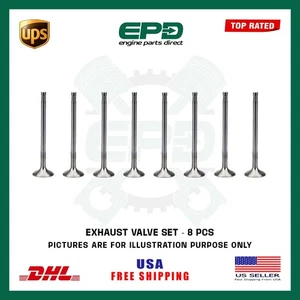 Válvulas de escape de 8 piezas para motor diésel Land Rover Jaguar 204 DTD DTA 2,0 L - Imagen 1 de 1