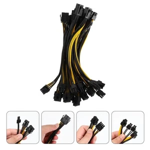  10 Pcs Graphics Card Power Cable Mining Machine Extension Cord Adapter - Afbeelding 1 van 12