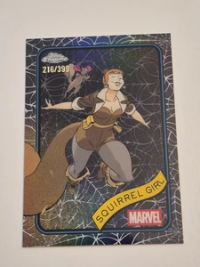2025 Topps Chrome Marvel Squirrel Girl /399 Black Web Refractor #44 - Picture 1 of 4