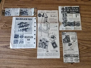 The Beatles Original 1964-1965 Zeitungsanzeigen lose Top Zustand aus LA - Bild 1 von 8