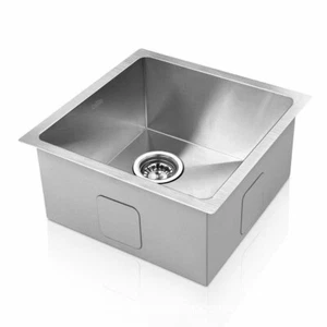 Cefito Kitchen Sink Stainless Steel Under/Topmount Handmade Laundry 440x440mm - Picture 1 of 6