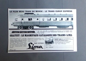 PUBLICITE ANCIENE ADVERT CLIPPING 061017 / TRAINS ELECTRIQUES EUROP EXPRESS LIMA - Imagen 1 de 1