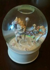 Carillon Con Musica Giostra Cavallo 15cm