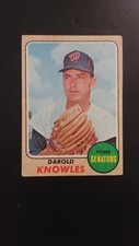 1968 Topps baseball card # 483 Darold Knowles  ( VERY GOOD  CONDITION )