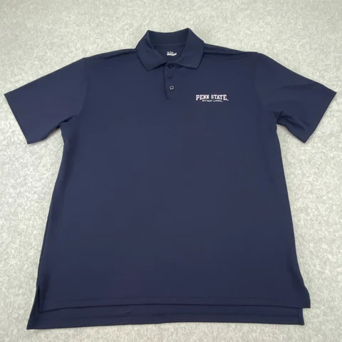 Under Armour Penn State Polo Shirt Mens Medium Embroidered Blue Nittany Lions Cover