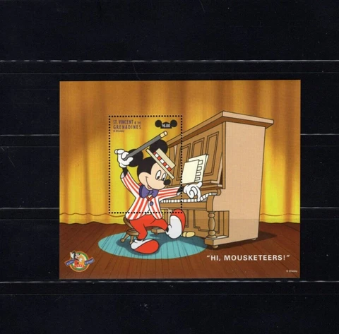St Vincent Disney 2573 Mouseketteers VF MNH S/S A2 Cover