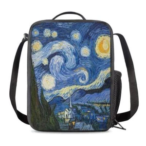 Starry Night Insulated Lunch Bag for School Work Office Picnic Tote Lunch Box... - Picture 1 of 5