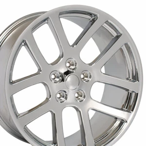 22x10 Chrome 2223 Wheels Set (4) Fit Dodge RAM Durango SRT10 Rims - Picture 1 of 8