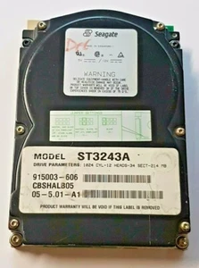 214 MB Ide Seagate ST3243A P-Ata 3800RPM 32KB Cache HDD 3.5 " Internal Hard - Picture 1 of 1
