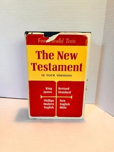 The New Testament In Four Versions Bible 1965 Hardcover Christianity/Religion - Picture 1 of 9