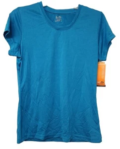 NWT Champion Womens Duo Dry Max Shirt Sports Active Wear Blue Medium NEW - Picture 1 of 9