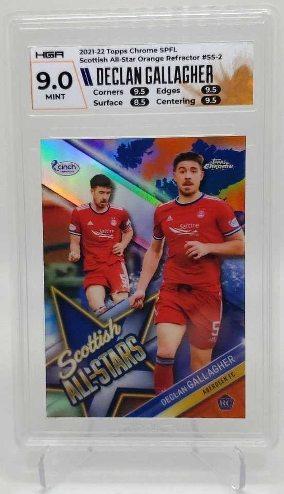 Declan Gallagher - 2021-22 Topps Chrome SPFL Scottish All-Stars Orange Parallel - Image 1 of 2