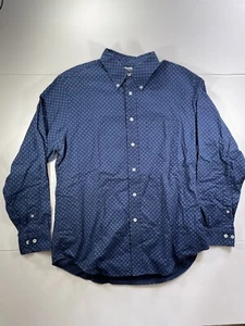 Brooks Brothers Shirt Mens Large Ship Wheel Pattern Button Up Blue Long Sleeve - Picture 1 of 10