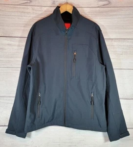 Izod Soft Shell Fleece Interior Jacket Men's Dark Navy Blue Size Medium - Picture 1 of 5