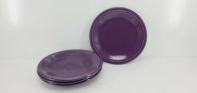 FIESTAWARE set lot 4 SALAD PLATE mulberry purple NEW FIESTA 7 1/4"