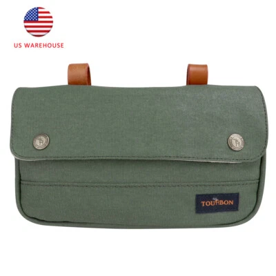 TOURBON Bolsa de Bicicleta de Colección Bolsa de Manillar de Bicicleta Tubo Frontal Alforja Soporte para Teléfono Foto 1 de 4