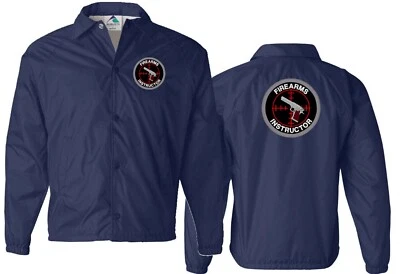 Firearms Instructor Embroidered Coaches Jacket / Windbreaker #592-J - Image 1 of 3