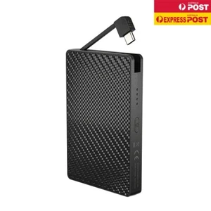 Nitecore POCKET 10000 10000mAh Carbon Fiber Power Bank (Built-in USB-C Cable ) - Picture 1 of 13