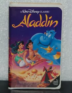 AUTENTICO VHS Walt Disney Classic ALADDIN Black Diamond Edition 1662 da collezione - Foto 1 di 12